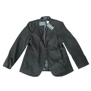 New with tag Mega male black  two button blazer men’s size M